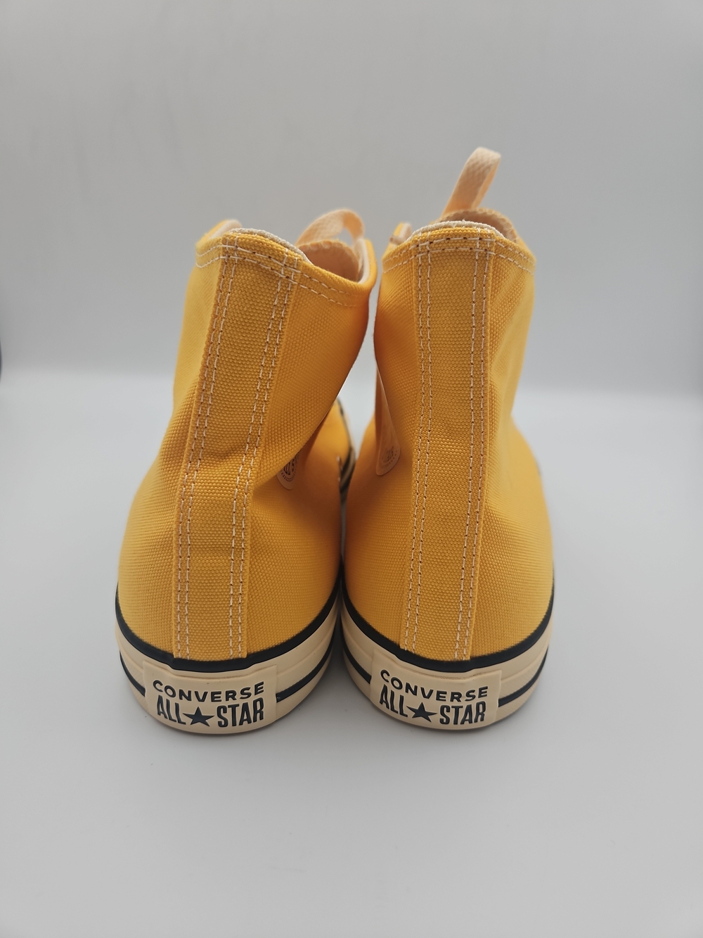 Converse High-Top Canvas Sneakers in Mustard Yellow - Picture 5 of 8
